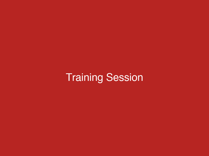 Training session placeholder